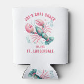 Watercolors Lobster Illustration Custom Text Dosenkühler (Rückseite)