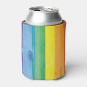 Watercolors Pride Regenbogen Dosenkühler (Kanne Vorderseite)