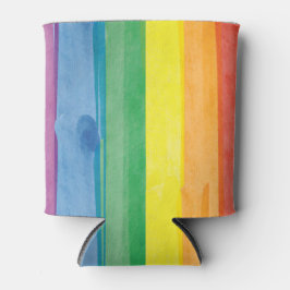Watercolors Pride Regenbogen Dosenkühler