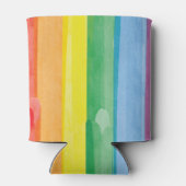 Watercolors Pride Regenbogen Dosenkühler (Rückseite)