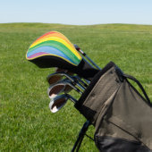 Watercolors Pride Regenbogen Golf Headcover (In SItu)