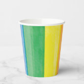 Watercolors Pride Regenbogen Pappbecher (Links)