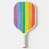 Watercolors Pride Regenbogen Pickleball Schläger (Rückseite)