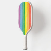 Watercolors Pride Regenbogen Pickleball Schläger (Links)
