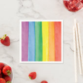 Watercolors Pride Regenbogen Serviette (Beispiel)