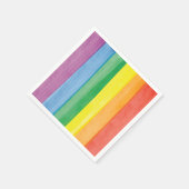 Watercolors Pride Regenbogen Serviette (Ecke)