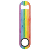 Watercolors Pride Regenbogen Speed Flaschenöffner (Vorderseite)