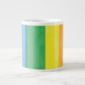 Watercolors Stolz Regenbogen Jumbo-Tasse (Vorderseite)