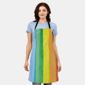 Watercolors Stolz Regenbogen Schürze (Getragen)