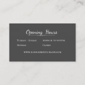 Watercolorskizze Pfau mit extravaganten Visitenkarte (Rückseite)