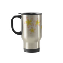 Watercolortropische Plumeria-Reise-Tasse
