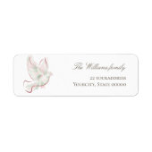 watercolorwhite pink dove  (Vorne)