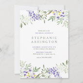 Watercolorwisteria-Brautparty-Einladung Einladung (Vorderseite)