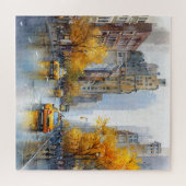 Watercolour Autumn in New York Puzzle (Horizontal)