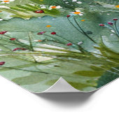 Watercolour Beach Cottage Poster (Ecke)