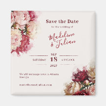 Watercolour Blooms | Pfingstrose Save-the-Date-Mag