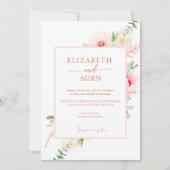 Watercolour Botanical Spring Einladung (Vorderseite)