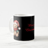 Watercolour Christmas Teddy Bear Kaffeetasse (Vorderseite Links)