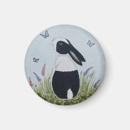 Watercolour Dutch Bunny Rabbit Magnet