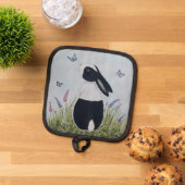 Watercolour Dutch Bunny Rabbit Topflappen (Oben Unten)