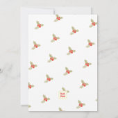 Watercolour elegant christmas Flat Greeting Card Karte (Rückseite)