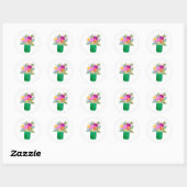 Watercolour Floral Bouquet Sticker (Blatt)