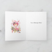 Watercolour Floral Fairy Birthday Card Karte (Innenseite)