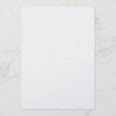 Watercolour Floral save the date Einladung (Rückseite)