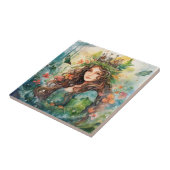 Watercolour Forest Princess Fliese (Seite)