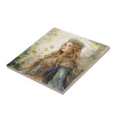 Watercolour Forest Princess Fliese (Seite)