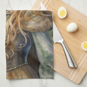 Watercolour Forest Princess Geschirrtuch (Viertel Falte)