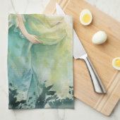 Watercolour Forest Princess Geschirrtuch (Viertel Falte)