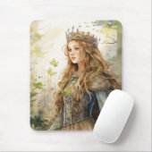 Watercolour Forest Princess Mousepad (Mit Mouse)