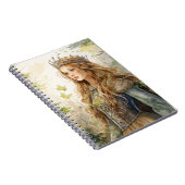 Watercolour Forest Princess Notizblock (Rechte Seite)