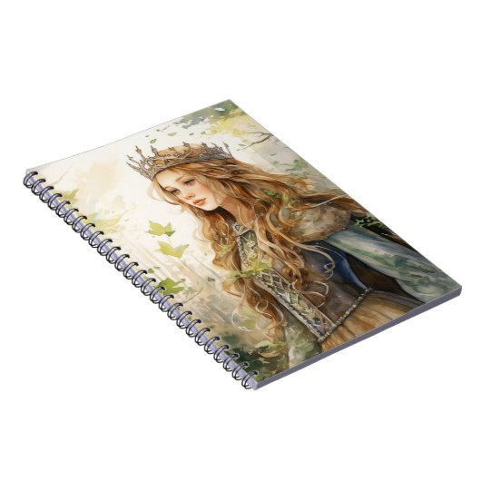 Watercolour Forest Princess Notizblock (Rechte Seite)