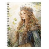 Watercolour Forest Princess Notizblock (Vorderseite)