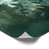 Watercolour Forest Princess Poster (Ecke)