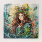 Watercolour Forest Princess Puzzle (Vertikal)