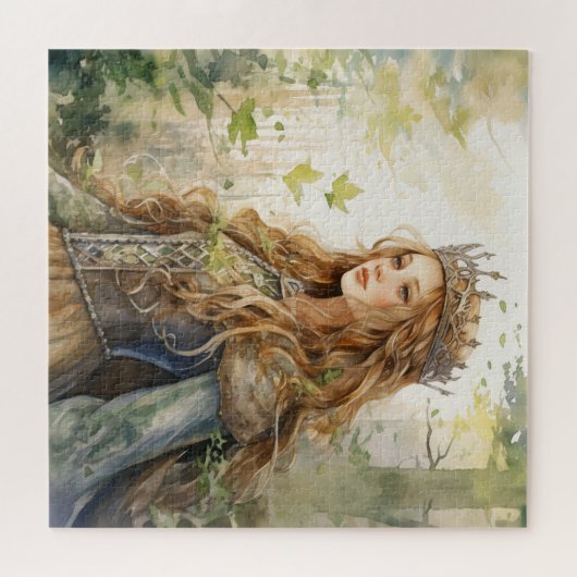 Watercolour Forest Princess Puzzle (Horizontal)
