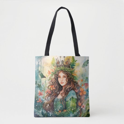 Watercolour Forest Princess Tasche (Vorderseite)