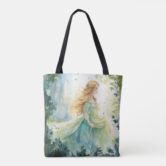 Watercolour Forest Princess Tasche (Rückseite)