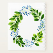Watercolour Forget-me-not Flowers Planer (Rückseite)