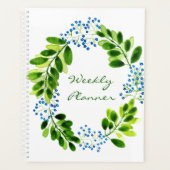 Watercolour Forget-me-not Flowers Planer (Vorderseite)