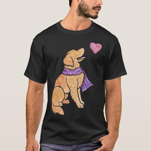 Watercolour Golden Retriever T-Shirt (Vorderseite)