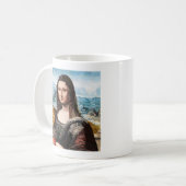 Watercolour-Mona-Lisa-Tasse Kaffeetasse (Vorderseite Links)