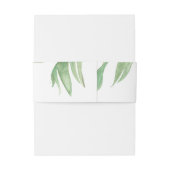 Watercolour Palm Leaf Invitation Belly Band (Rückseitenbeispiel)