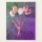Watercolour Rustic Tulips Planer (Rückseite)