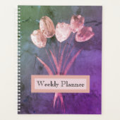 Watercolour Rustic Tulips Planer (Vorderseite)