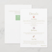 Watercolour Sea Shell Enclosure Card Begleitkarte (Vorne/Hinten)