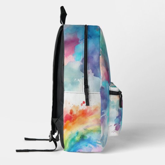 Watercolour Splash Backpack Bedruckter Rucksack (Links)